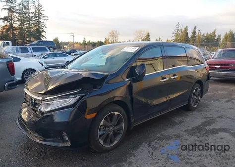 2024 Honda Odyssey Elite z USA, uszkodzony, nr VIN 5FNRL6H94RB020089
